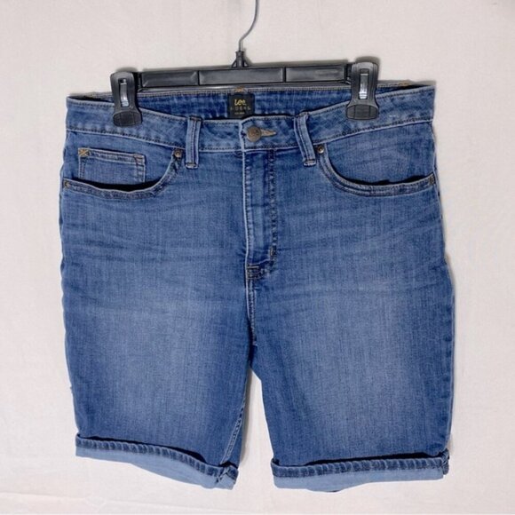 Vintage Lee Riders Med Wash High Rise Denim Jean Shorts 32 - Picture 11 of 11